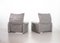 Grey Leather Maralunga Lounge Chairs by Vico Magistretti for Cassina, 1970s, Set of 2 6