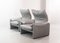 Set of Grey Leather Maralunga Lounge Chairs by Vico Magistretti for Cassina, 1970s 5
