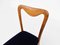 Chairs in Lemon Wood and Blue Velvet by Guglielmo Ulrich, Italy, 1938, Set of 8 8