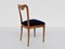 Chaises en Citronnier et Velours Bleu par Guglielmo Ulrich, Italie, 1938, Set de 8 5