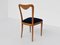 Chairs in Lemon Wood and Blue Velvet by Guglielmo Ulrich, Italy, 1938, Set of 8 4
