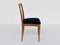 Chairs in Lemon Wood and Blue Velvet by Guglielmo Ulrich, Italy, 1938, Set of 8 6
