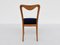 Chairs in Lemon Wood and Blue Velvet by Guglielmo Ulrich, Italy, 1938, Set of 8, Image 7