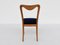 Chaises en Citronnier et Velours Bleu par Guglielmo Ulrich, Italie, 1938, Set de 8 7