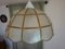 Vintage Gold and White Pendant Light, 1980s 5