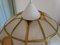 Vintage Gold and White Pendant Light, 1980s 3