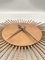 Mid-Century Sunburst Wall Clock in Brass and Copper by Zentra, 1950s, Image 3
