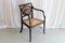 19th Century English Regency Black and Gold Armchair 1