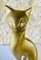 Vintage Skulptur einer siamesischen Katze aus Messing 4