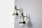 Vintage Wall Lights in Metal and Opaline from Stilux Milano, 1970, Set of 2 2