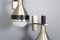 Vintage Wall Lights in Metal and Opaline from Stilux Milano, 1970, Set of 2 5