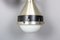 Vintage Wandlampen aus Metall & Opalglas von Stilux Milano, 1970, 2er Set 8