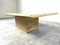 Vintage Travertine and Brass Coffee Table from Fedam, 1970s, Image 6