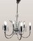 Mid-Century Modern Chrome and Crystal Chandelier by Gaetano Sciolari, 1970s 4