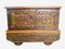 Merchants Chest on Wheels in Carved and Painted Wood 10