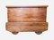 Cassettiera mercantile su ruote in legno intagliato e dipinto, Immagine 8
