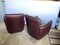 Vintage Brown Leather Club Chairs, 1970s, Set of 2 9