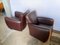Vintage Brown Leather Club Chairs, 1970s, Set of 2, Image 11
