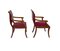 Directoire Style Armchairs in Cherry Wood, 1990s, Set of 2 8