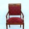 Directoire Style Armchairs in Cherry Wood, 1990s, Set of 2 3