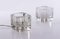 Iced Glass Cube Table Lamps from Peill & Putzler 1970s, Set of 2 1