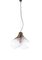Tulip Pendant Lamp in Amber & Clear Murano Glass by Carlo Nason for Mazzega, Italy, 1960s 2