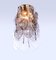 Lámpara de araña de cristal de Murano en cascada de 25 en ámbar de JT Kalmar para Kalmar para Carlo Nason Kalmar, años 60, Imagen 9
