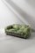 Sofa Tecno Mod D120 with Flowers in Green Fabric by Osvaldo Borsani for Tecno, 1972 1