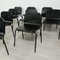 Iron and Rubber Chairs, 1980s, Set of 10 8