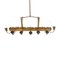 Brass and Glass Chandelier, 1930s, Image 2
