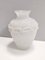 Postmodern White Scavo Glass Vase attributed to Seguso, Italy, 1970s 4