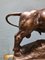 Musso Emilio, Vigorous Bull, 1920s, Bronze 11