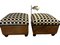 Art Deco Armchairs with Walnut Footrest, Set of 4, Image 8
