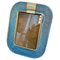 Light Blue Murano Glass and Brass Rectangular Picture Frame from Barovier & Toso, 1980s 1