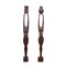 Large Hand Carved African Candleholders, Set of 2 1