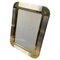 Italian Silvered and Gilded Metal Picture Frame in the style of Gucci, 1970s 2