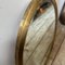 Mid-Century Modern Brass Italian Oval Wall Mirror in the style of Gio Ponti, 1960s 6