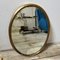 Mid-Century Modern Brass Italian Oval Wall Mirror in the style of Gio Ponti, 1960s 5