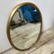 Mid-Century Modern Brass Italian Oval Wall Mirror in the style of Gio Ponti, 1960s 3