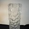 Modernist Italian Hammered Clear Glass Cylindrical Vase, 1970s 6