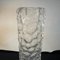 Modernist Italian Hammered Clear Glass Cylindrical Vase, 1970s, Image 6