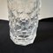 Modernist Italian Hammered Clear Glass Cylindrical Vase, 1970s 7