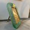 Marco Art Déco de cristal de Murano verde y latón de Barovier & Toso, años 80, Imagen 3