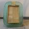 Art Deco Green Murano Glass and Brass Picture Frame from Barovier & Toso, 1980s 9