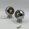 Lámparas Eyeball de metal cromado de Goffredo Reggiani para Reggiani, años 60. Juego de 2, Imagen 1