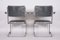 Bauhaus Armchairs in Chrome & Leather, Czech, 1930s, Set of 2 11