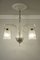 Vintage Art Deco Murano Glass Chandelier with Three Lights, 1930s 2