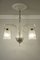 Vintage Art Deco Murano Glass Chandelier with Three Lights, 1930s, Image 2