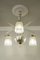 Vintage Art Deco Murano Glass Chandelier with Three Lights, 1930s, Image 4