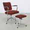 Office Chair and Ottoman in Chrome by Paul Schuitema for Fana, 1960s, Set of 2, Image 1